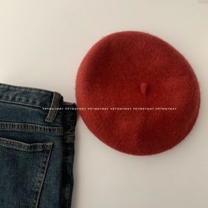 wool beret hat